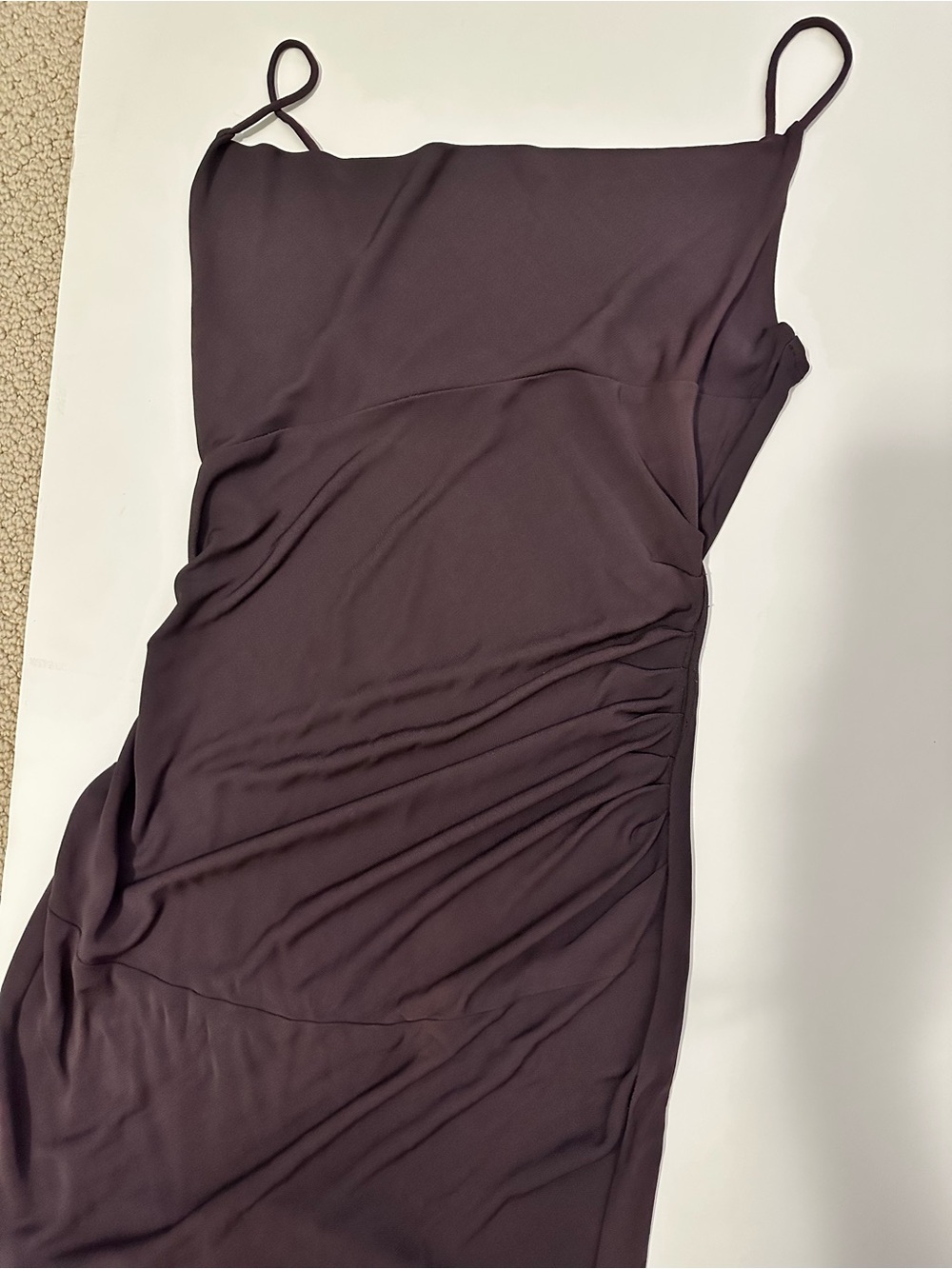 Diane Von Furstenberg 90s Chocolate Brown Midi Slip Dress